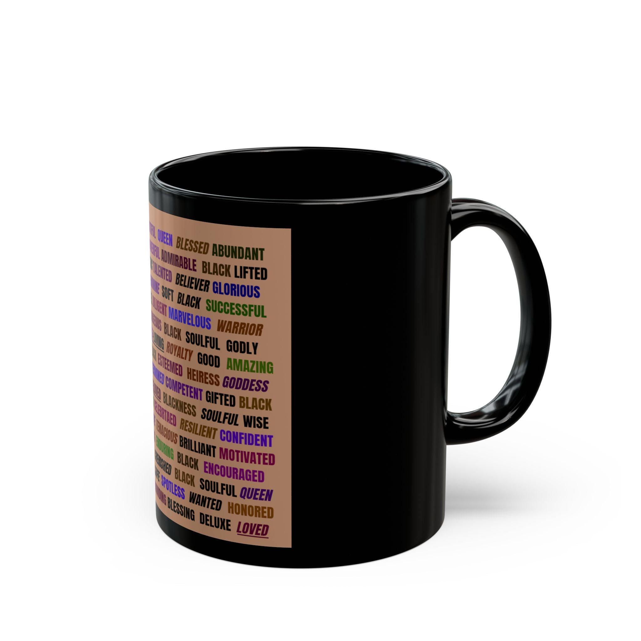 Black Woman Affirmation Mug (Brown) (11oz)